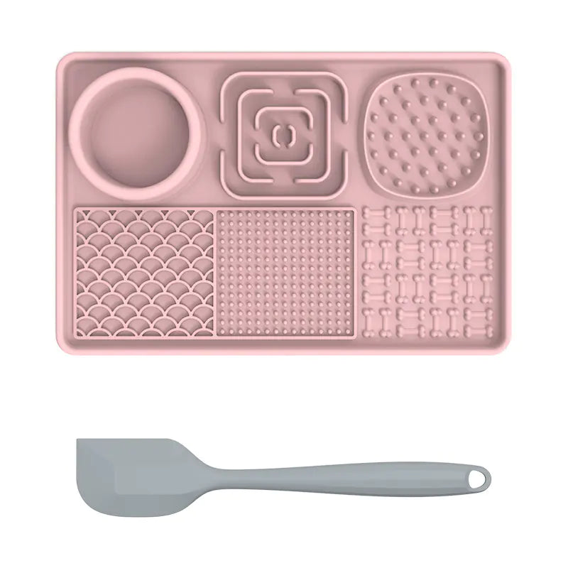 Silicone Pet Feeding Mat and Slow Feed Pad
