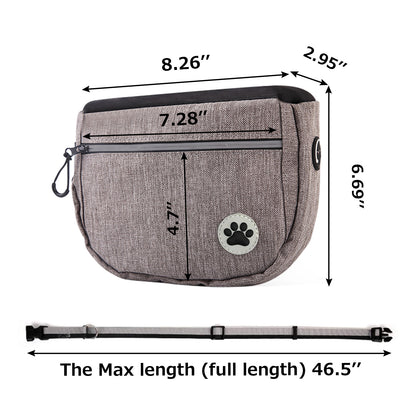Dog Training Snack Bag for Outings and Walks
