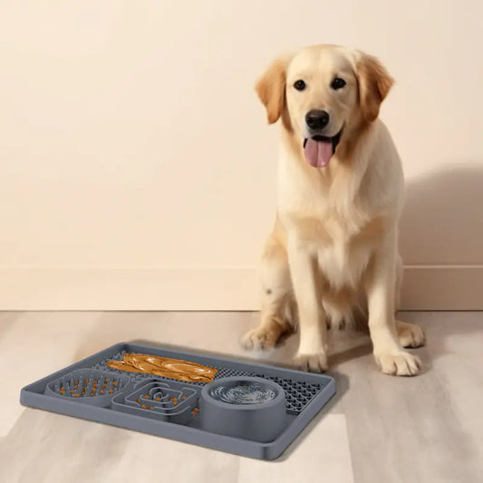 Silicone Pet Feeding Mat and Slow Feed Pad