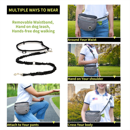 Dog Training Snack Bag for Outings and Walks